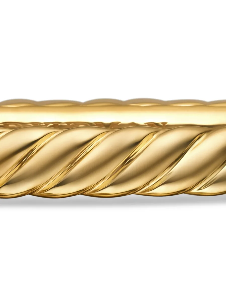 браслет-бэнгл Sculpted Cable из желтого золота (4.6 мм) 13