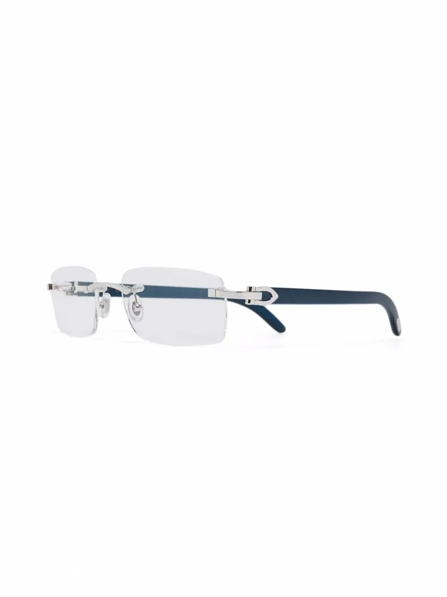 очки в безободковой квадратной оправе 3