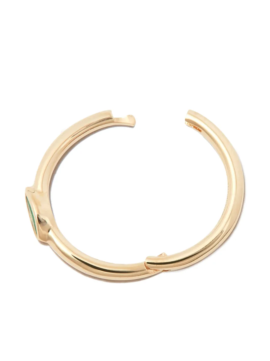 серьга-кольцо Marquise из желтого золота 3