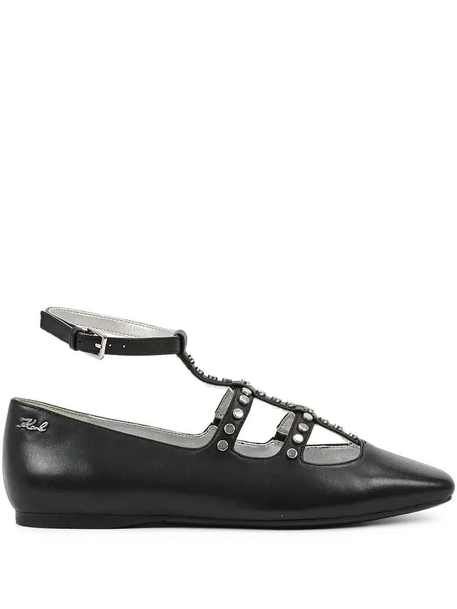 studded caged ballet flats 2