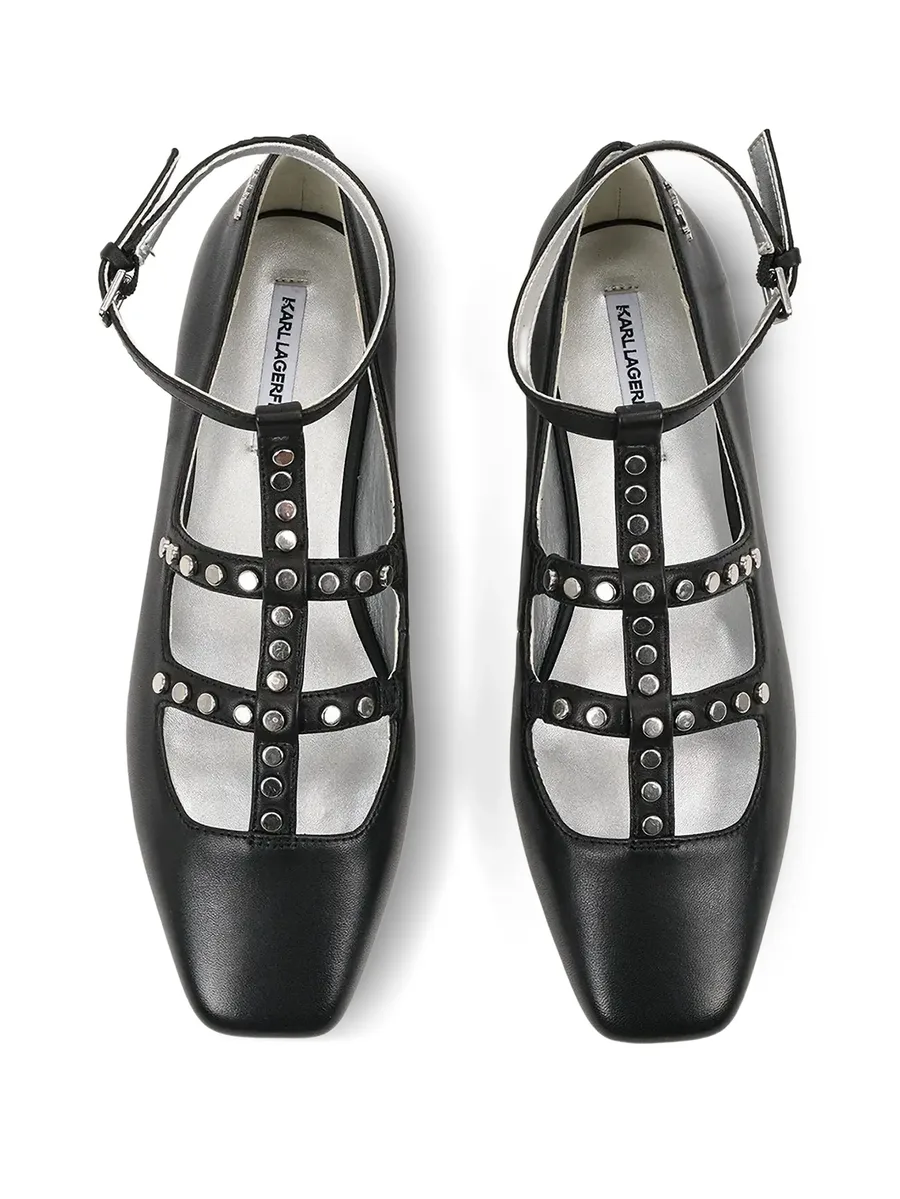studded caged ballet flats 8
