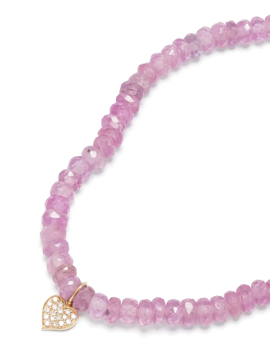 14kt yellow gold sapphire beaded bracelet 6