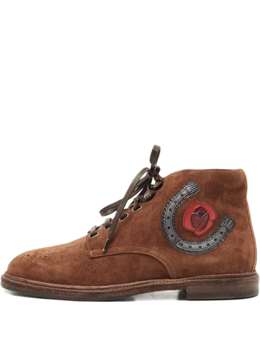 2024 suede embroidered boots 1