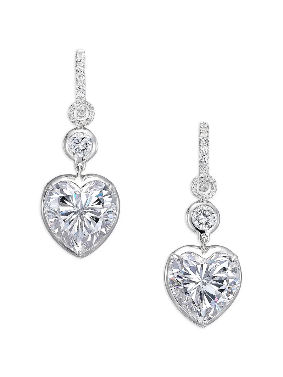 большие серьги-кольца Heart Pendant 1