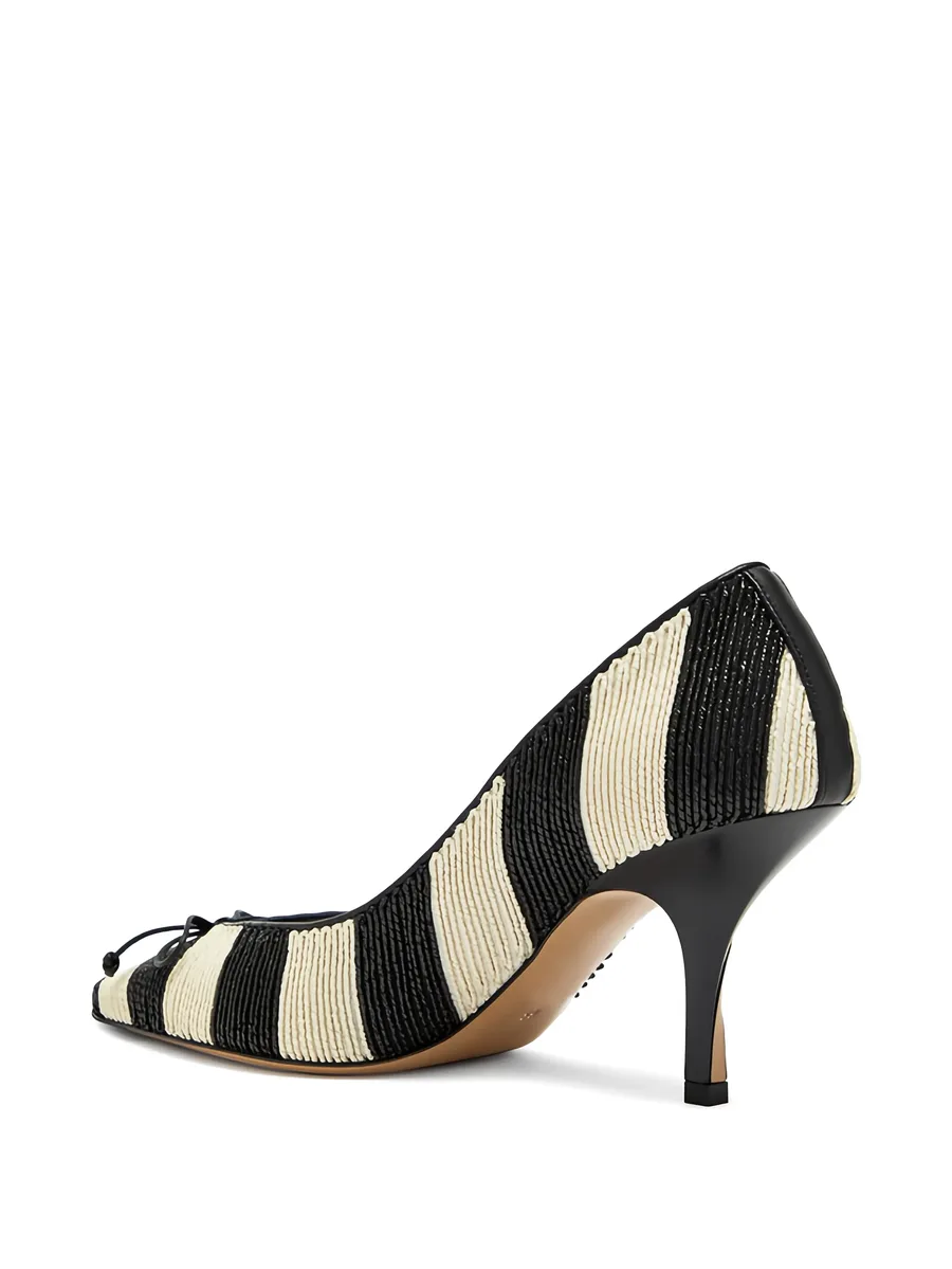 striped bow pumps 6