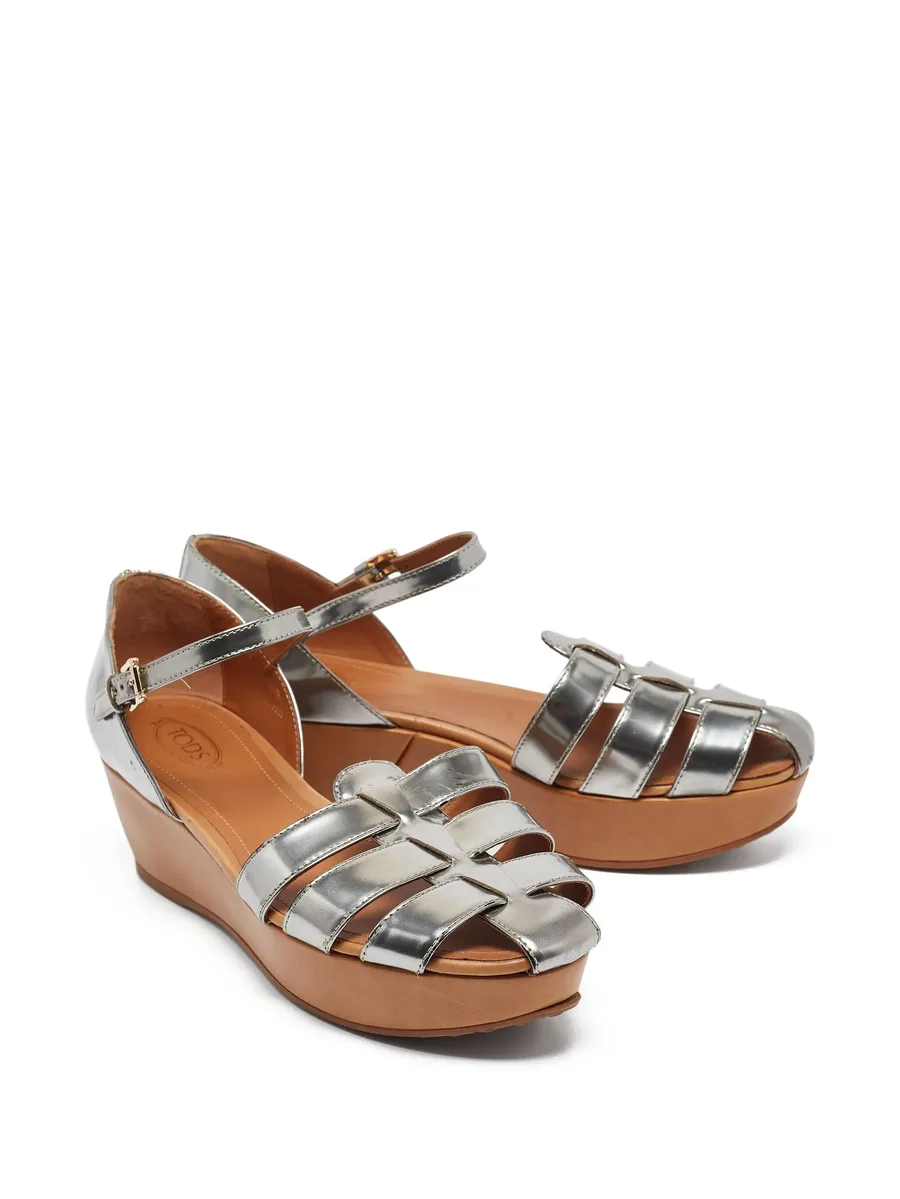 60mm metallic platform sandals 4