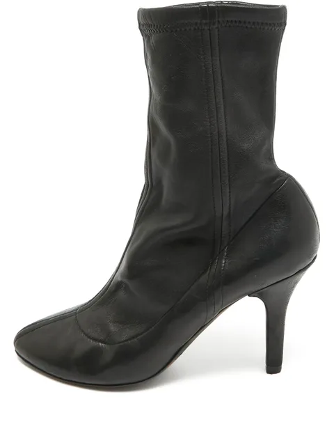 110mm leather ankle boots