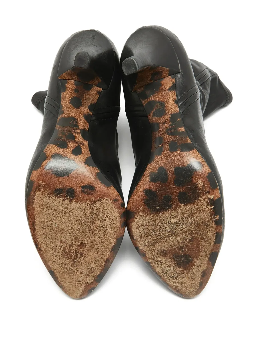 110mm leather ankle boots 7