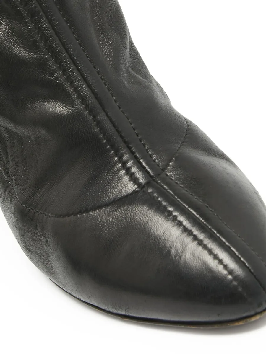 110mm leather ankle boots 10