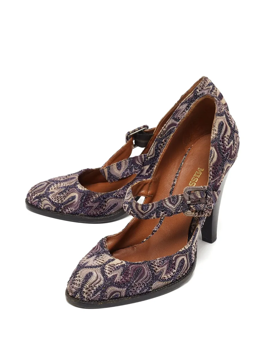 110mm leather heeled pumps 4