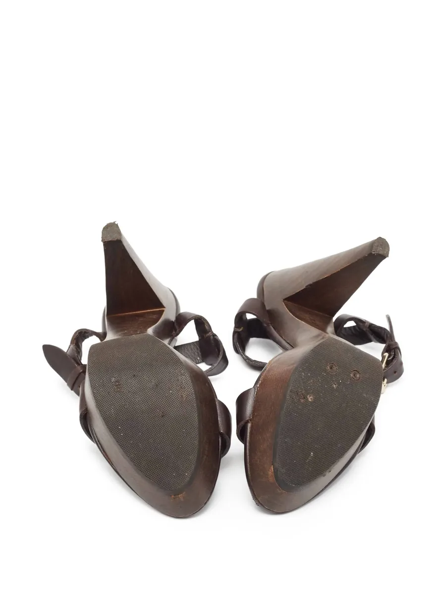 125mm T-strap sandals 7