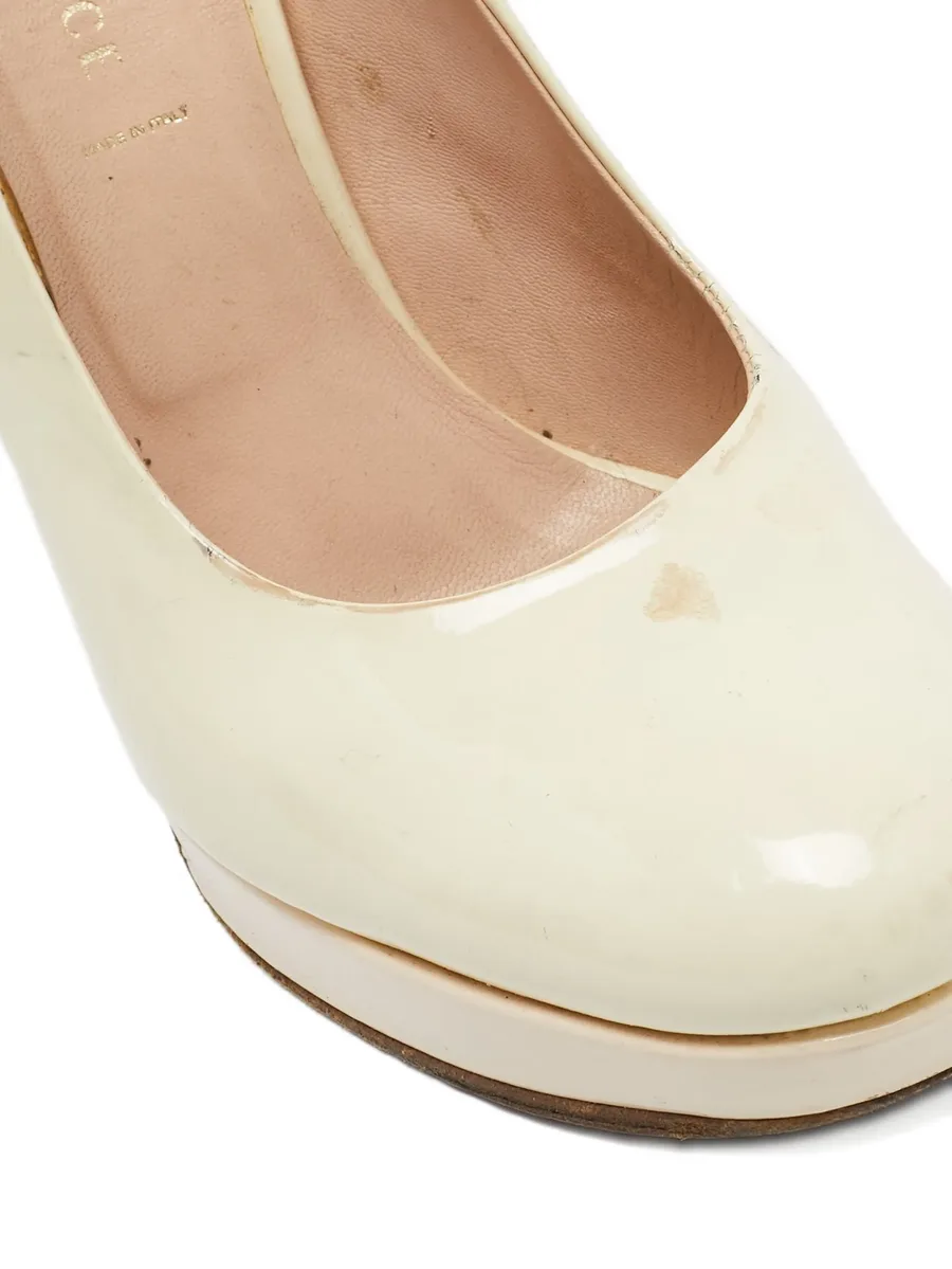 125mm floral-heel pumps 9