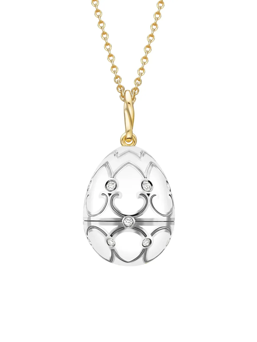 золотое колье Heritage Seal Pup Surprise с бриллиантами 5