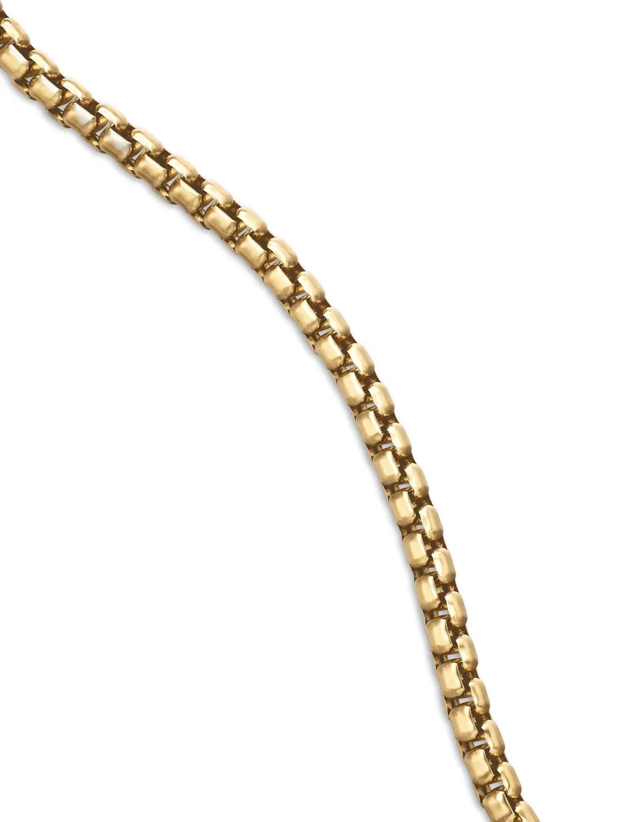 колье Box Chain из желтого золота (2.7 мм) 4