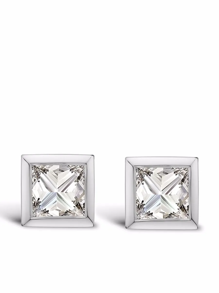 серьги RockChic из белого золота с бриллиантами 1