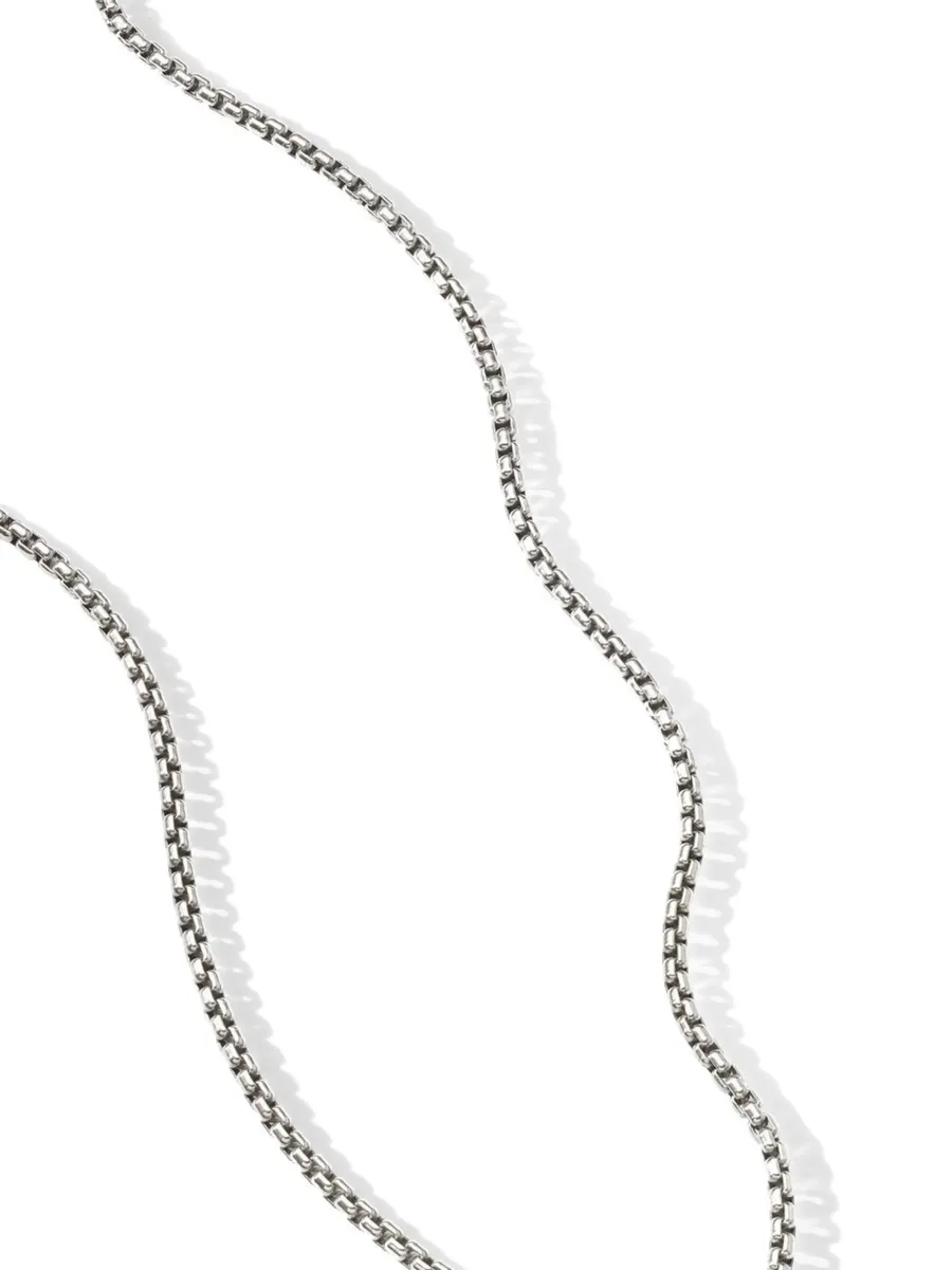 колье Box Chain из желтого золота и серебра 3