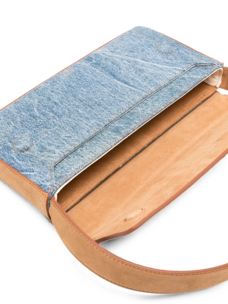 MA Millie suede-panelled shoulder bag 10