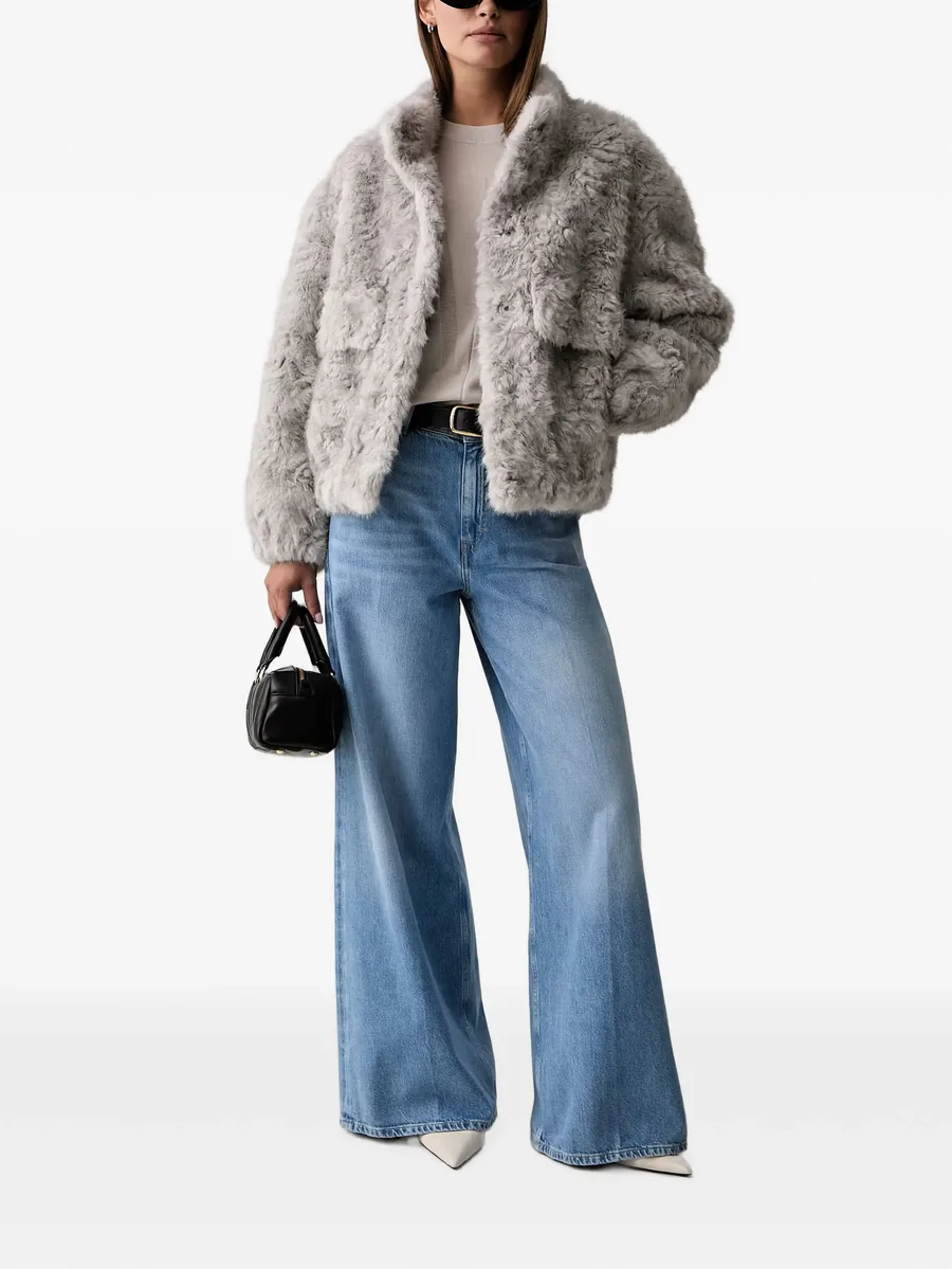 faux-fur pocket-detail jacket 2