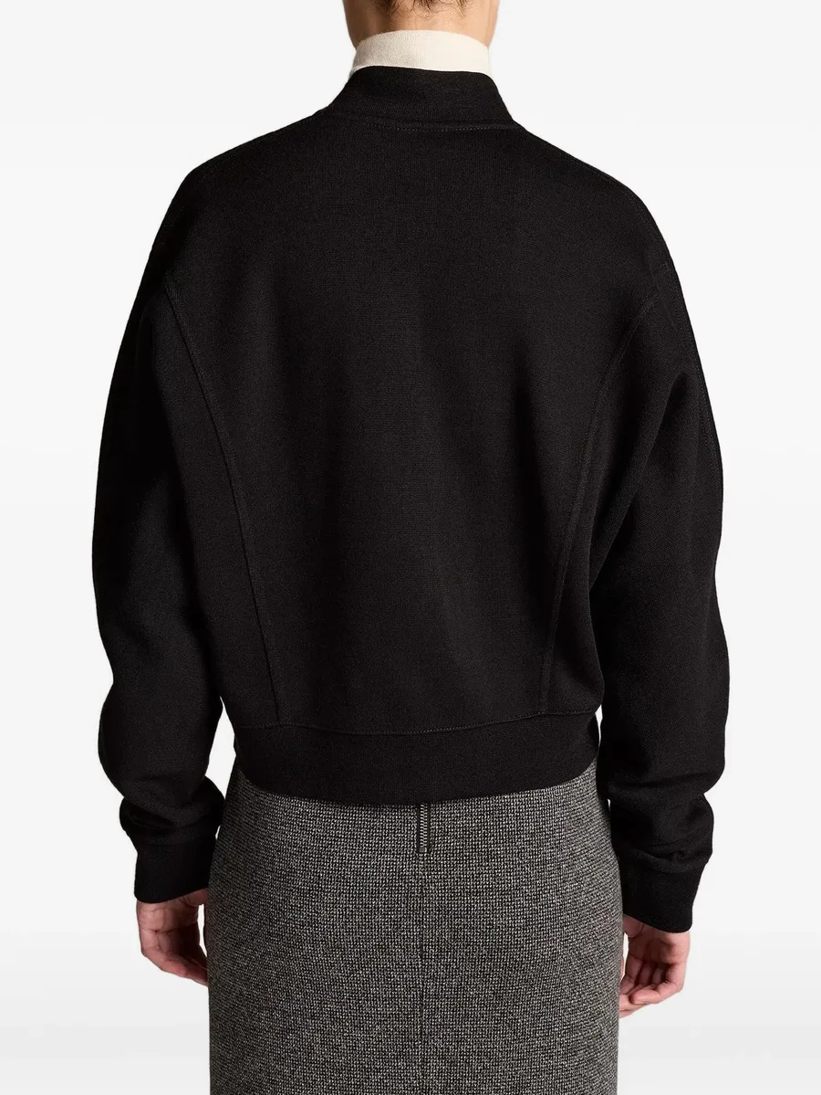 ponte-knit bomber jacket 3