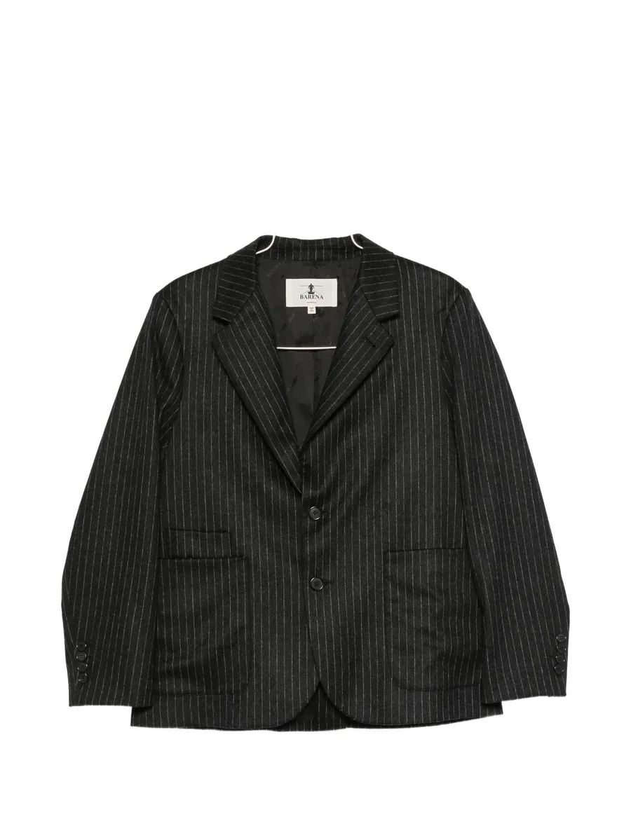 pinstripe-pattern notched-lapels jacket 1