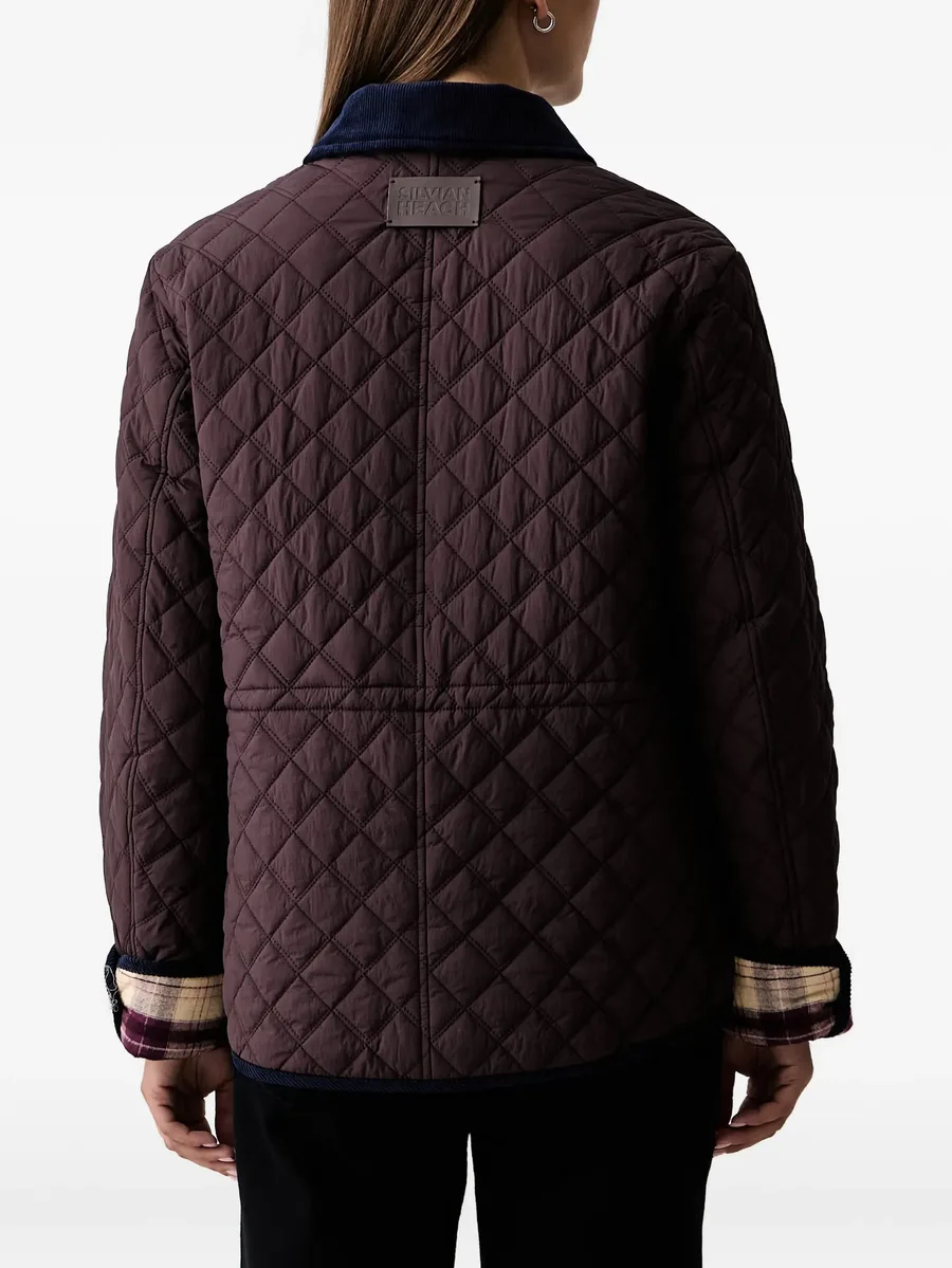 Vutsov quilted corduroy-collar jacket 3