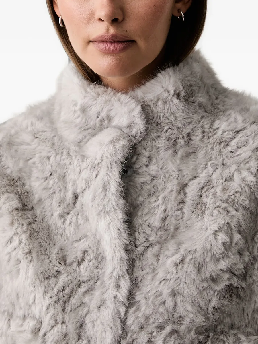 faux-fur pocket-detail jacket 4