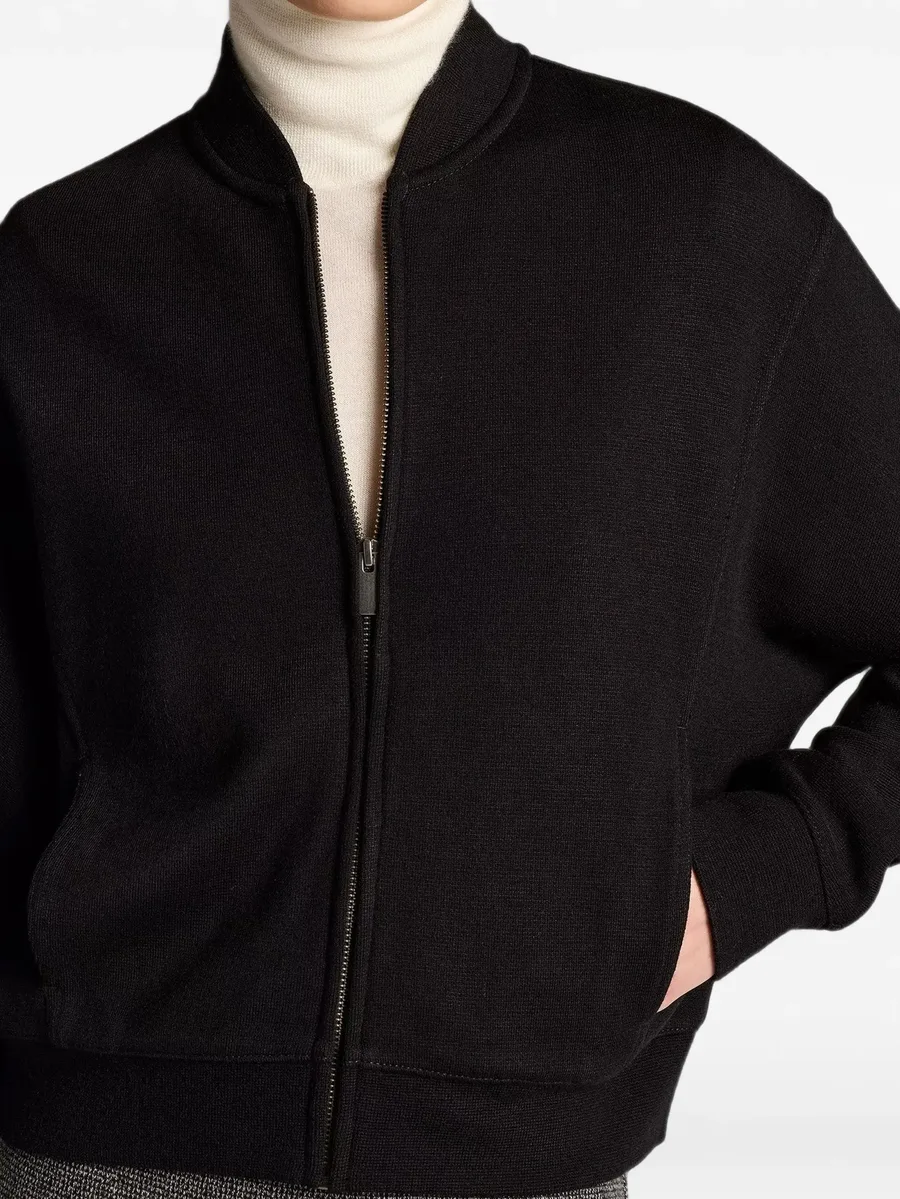 ponte-knit bomber jacket 4