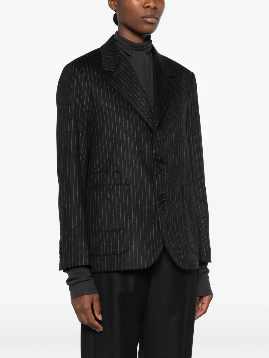 pinstripe-pattern notched-lapels jacket 3