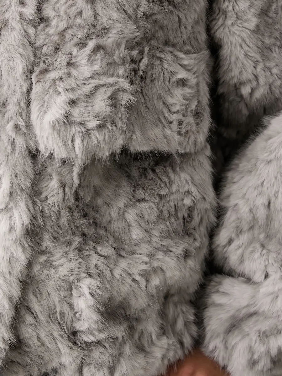 faux-fur pocket-detail jacket 5