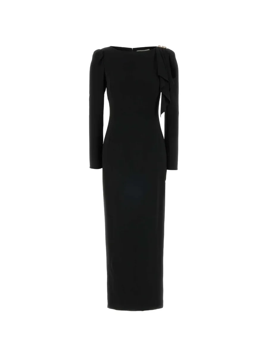 ruffled cady long dress 1