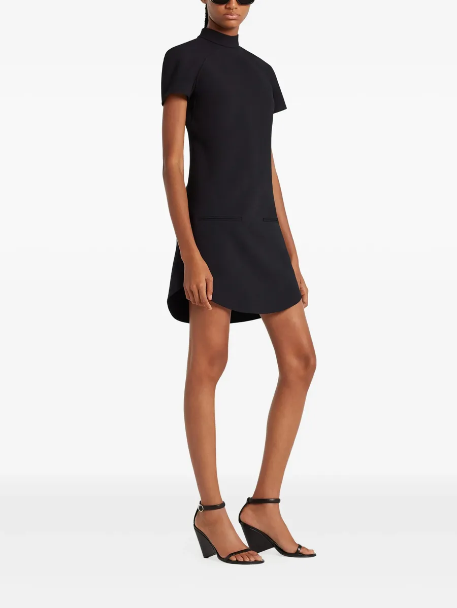 high-neck short-sleeve dress 5