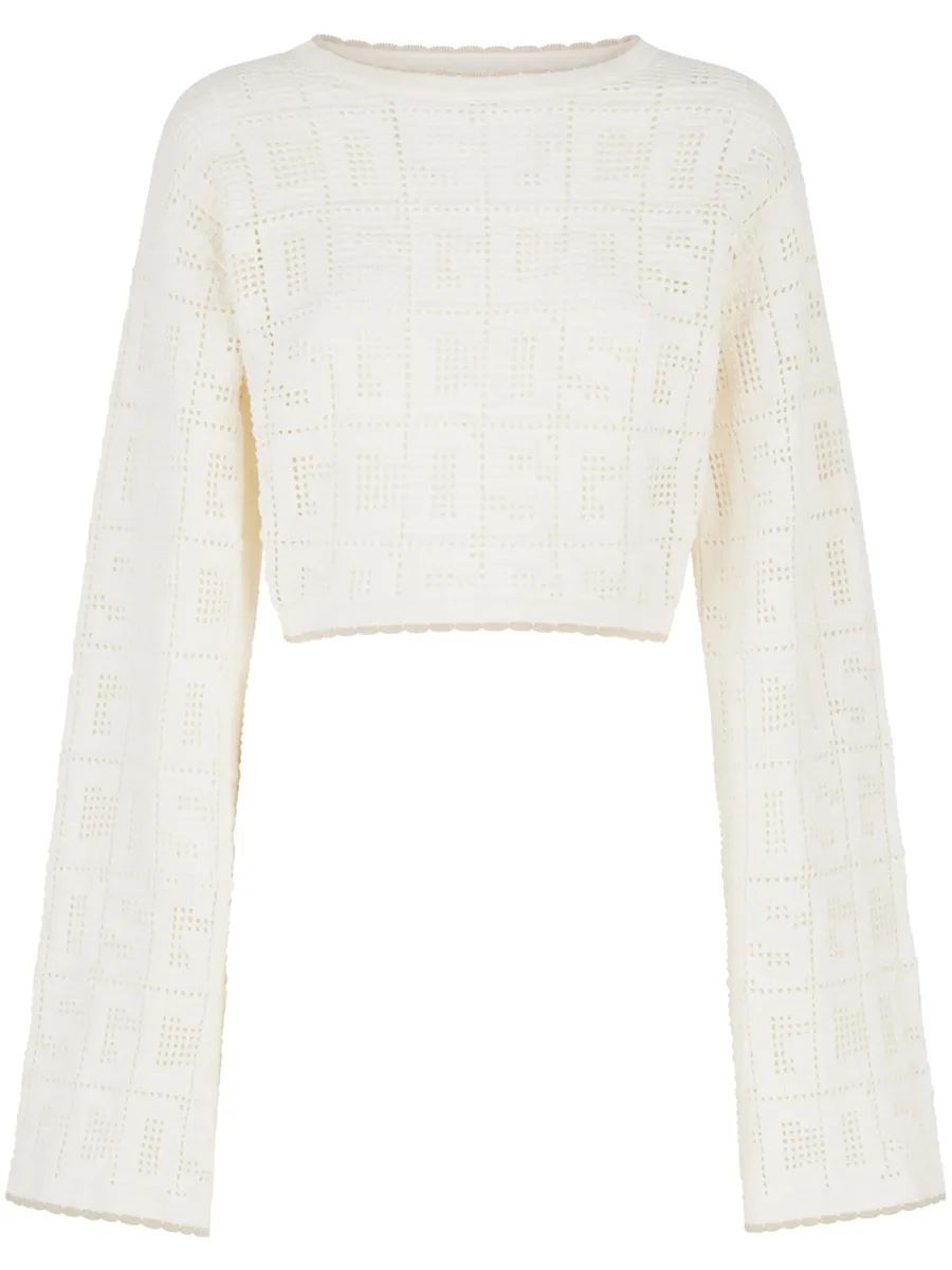 monogram macramé top 1