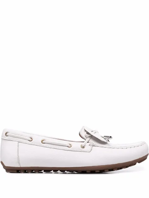 lace-up detail loafers