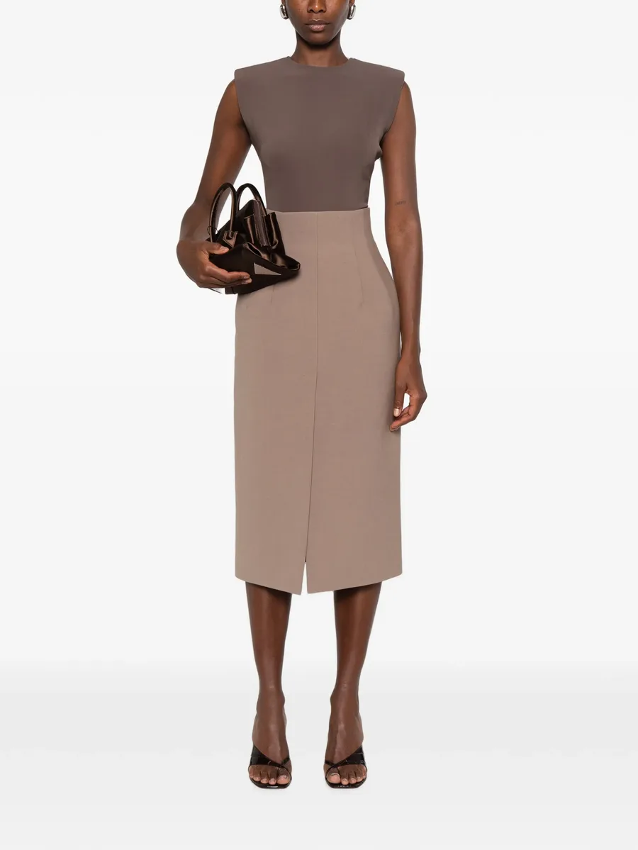 padded-shoulder sleeveless bodysuit 4