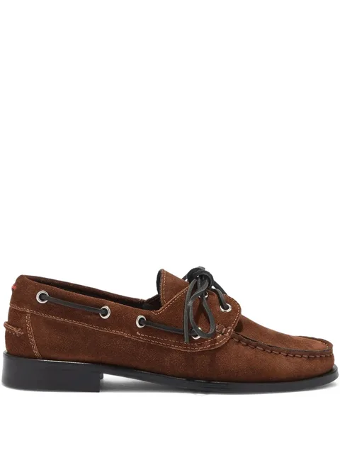 Harris lace-up suede loafers