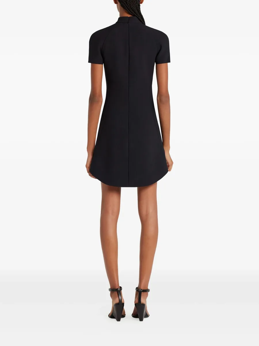 high-neck short-sleeve dress 8