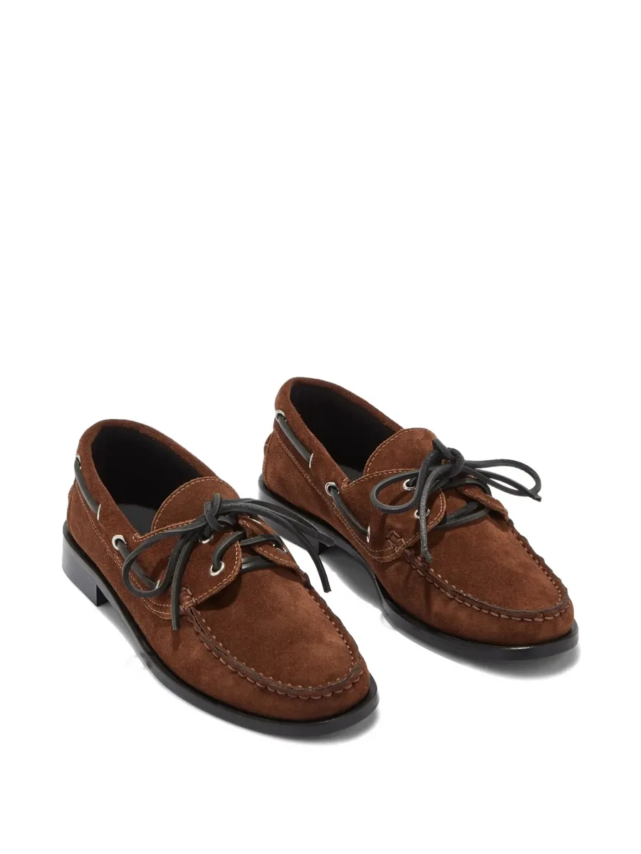 Harris lace-up suede loafers 4