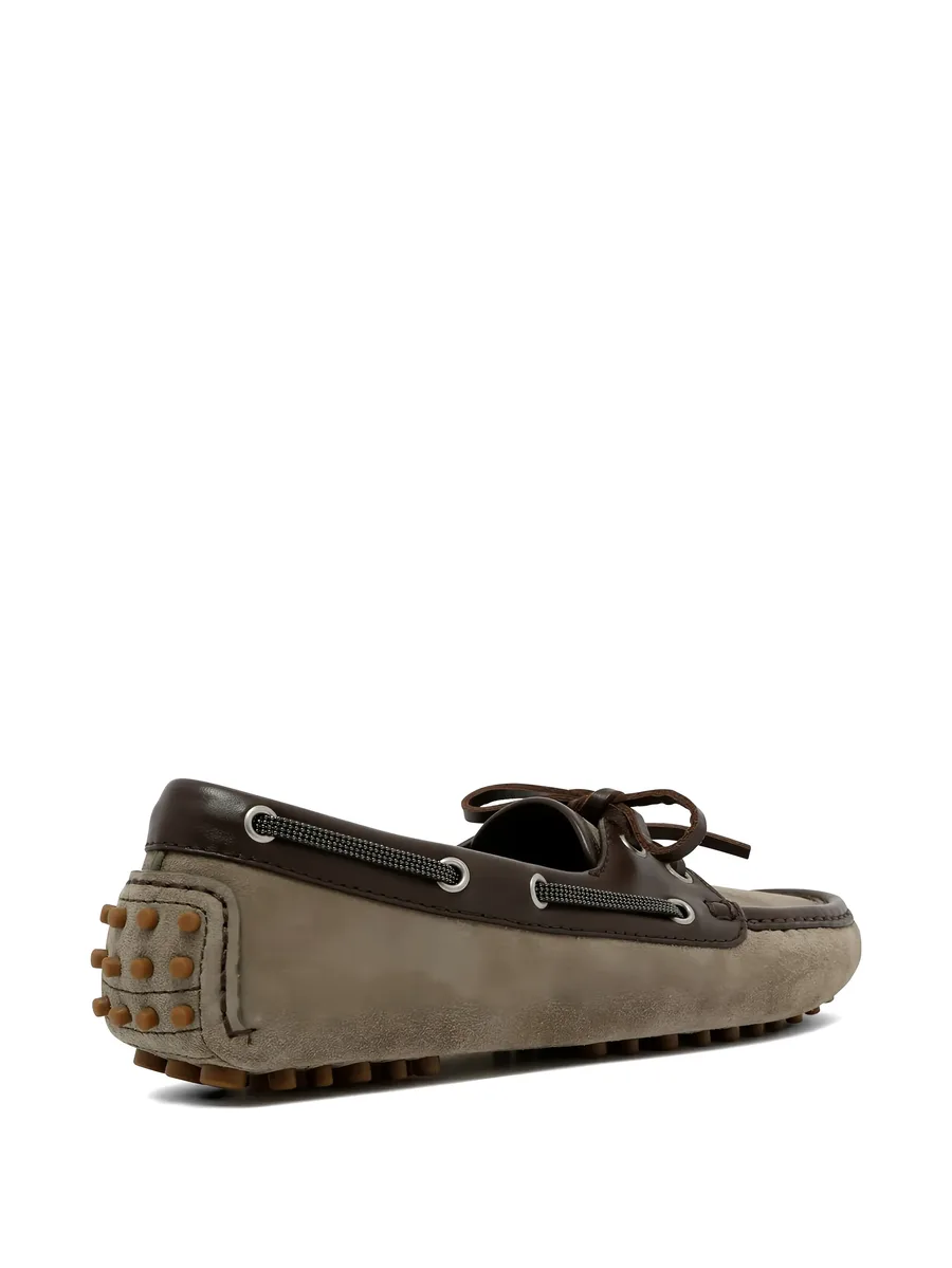 lace-up suede boat shoes 6