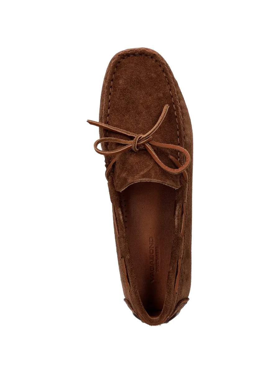 Larissa bow-detail suede loafers 8