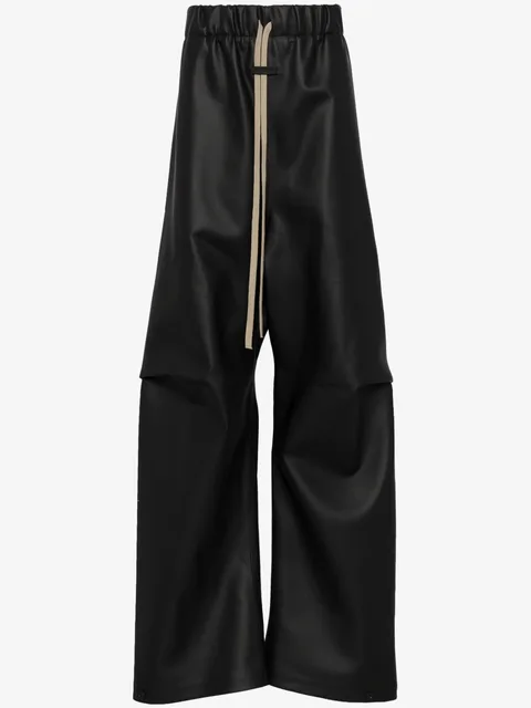 pleated wide-leg trousers
