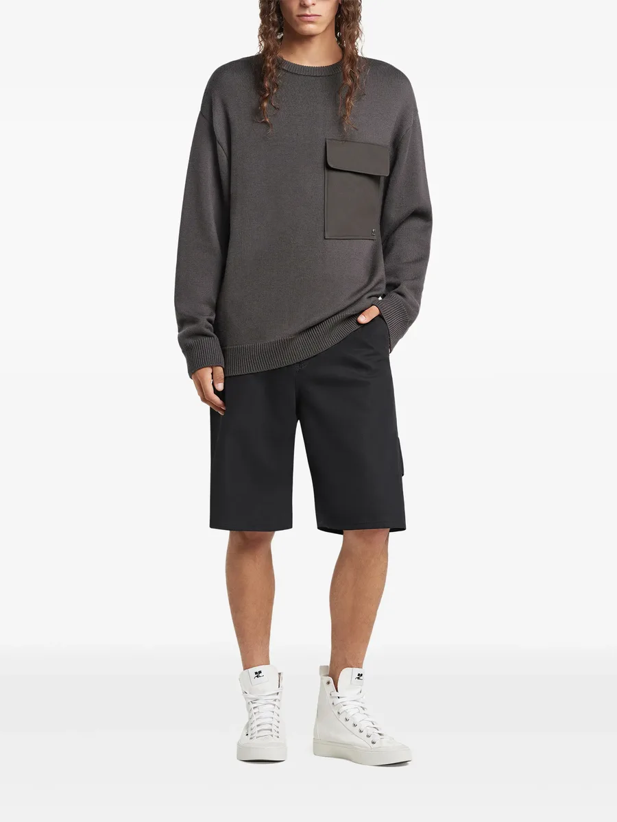 chest-pocket crew-neck sweater 3