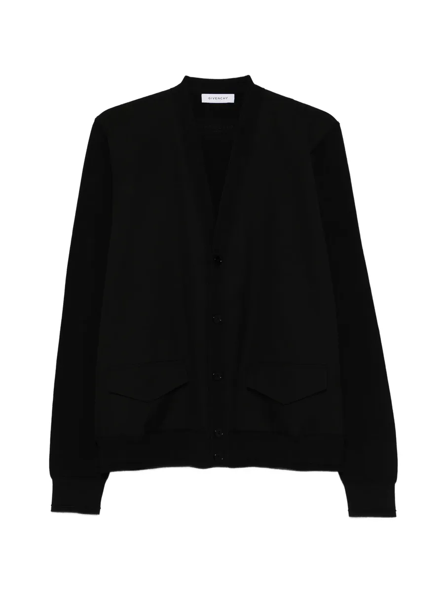 flap-pocket cardigan 1