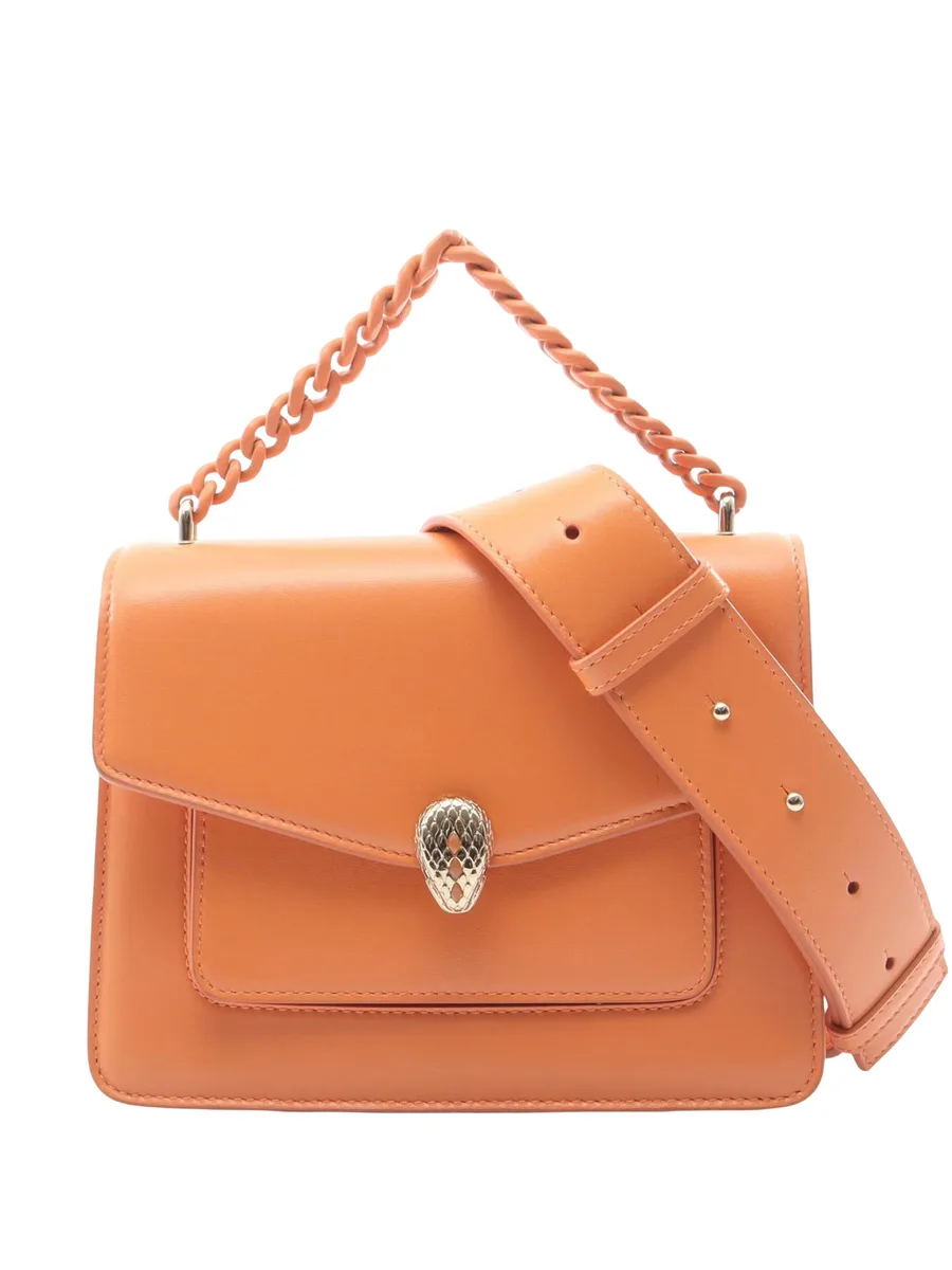 2010-2026 Leather Serpenti Forever Maxi Chain Top Handle Bag satchel 2