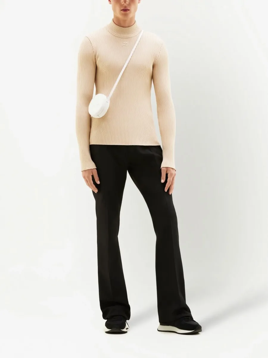 rib-knit mock-neck jumper 3