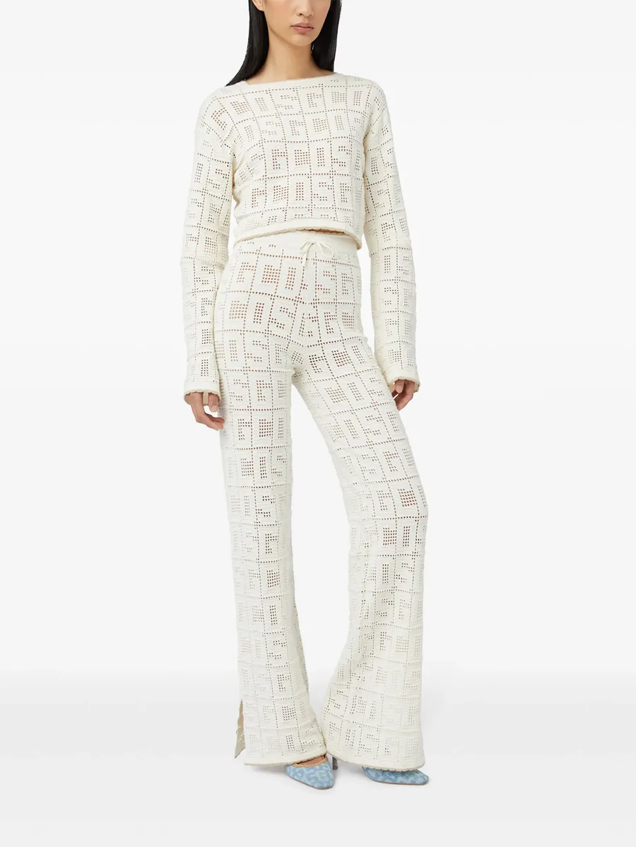 monogram macramé top 3