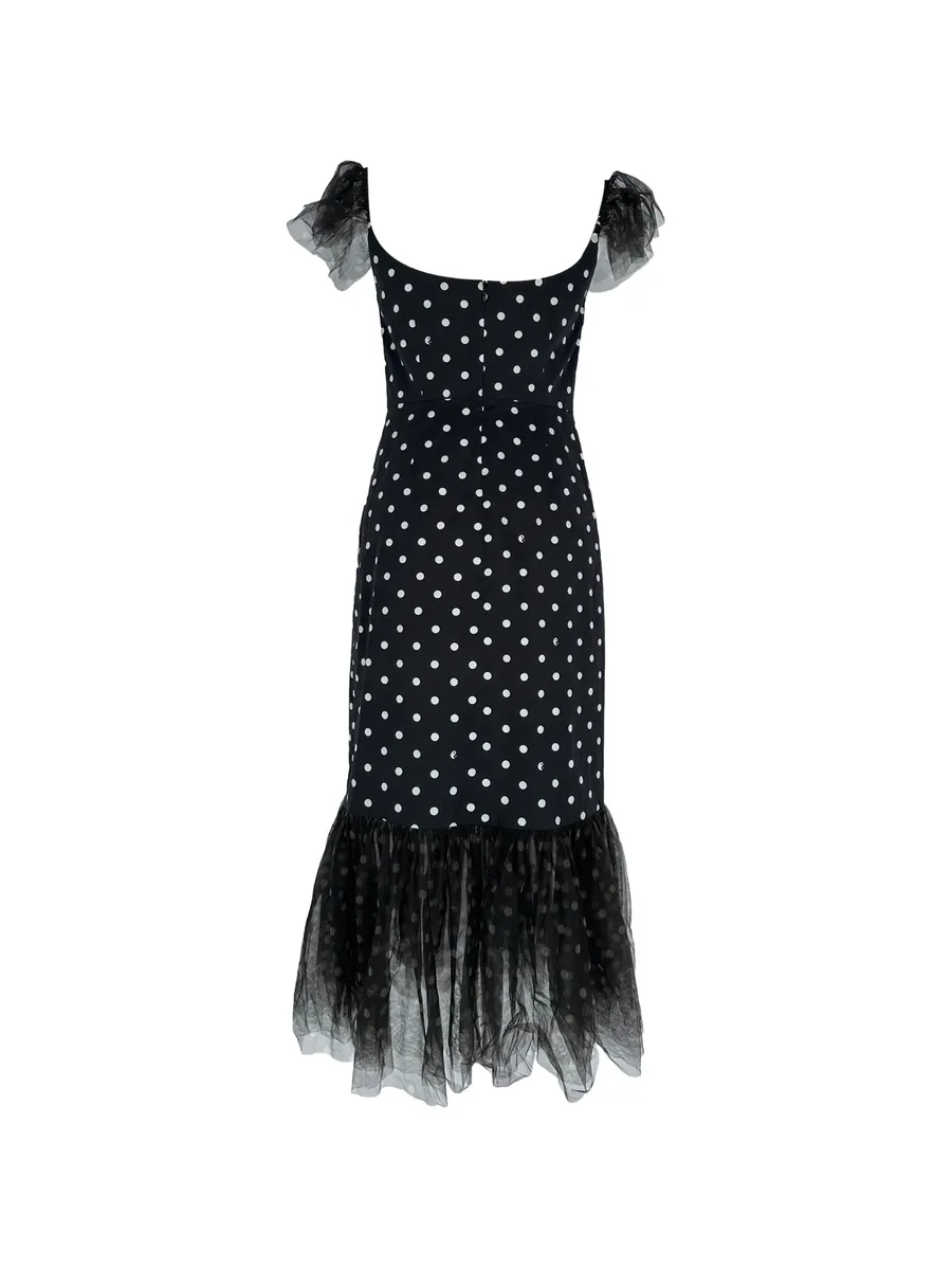 tulle-trim polka-dot dress 2