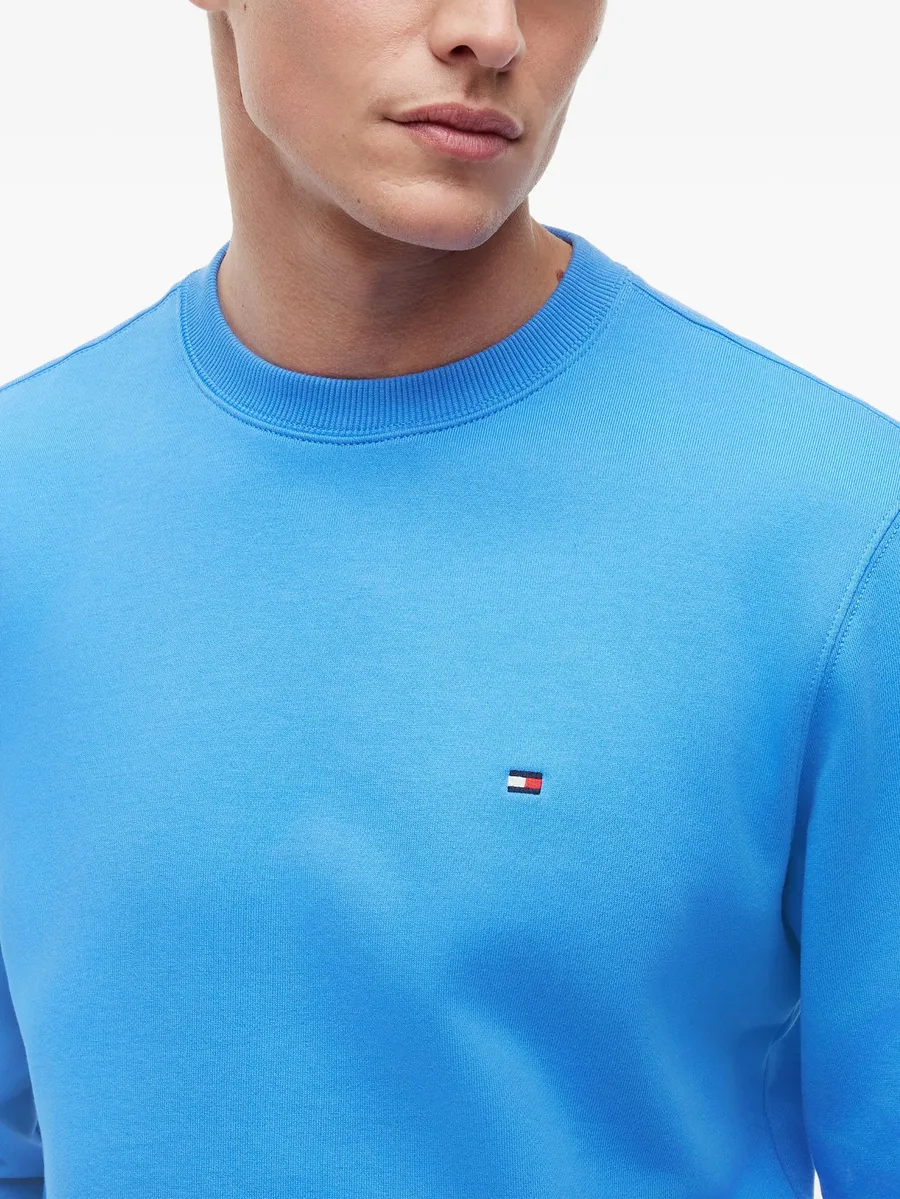 logo-embroidered crew-neck sweater 10