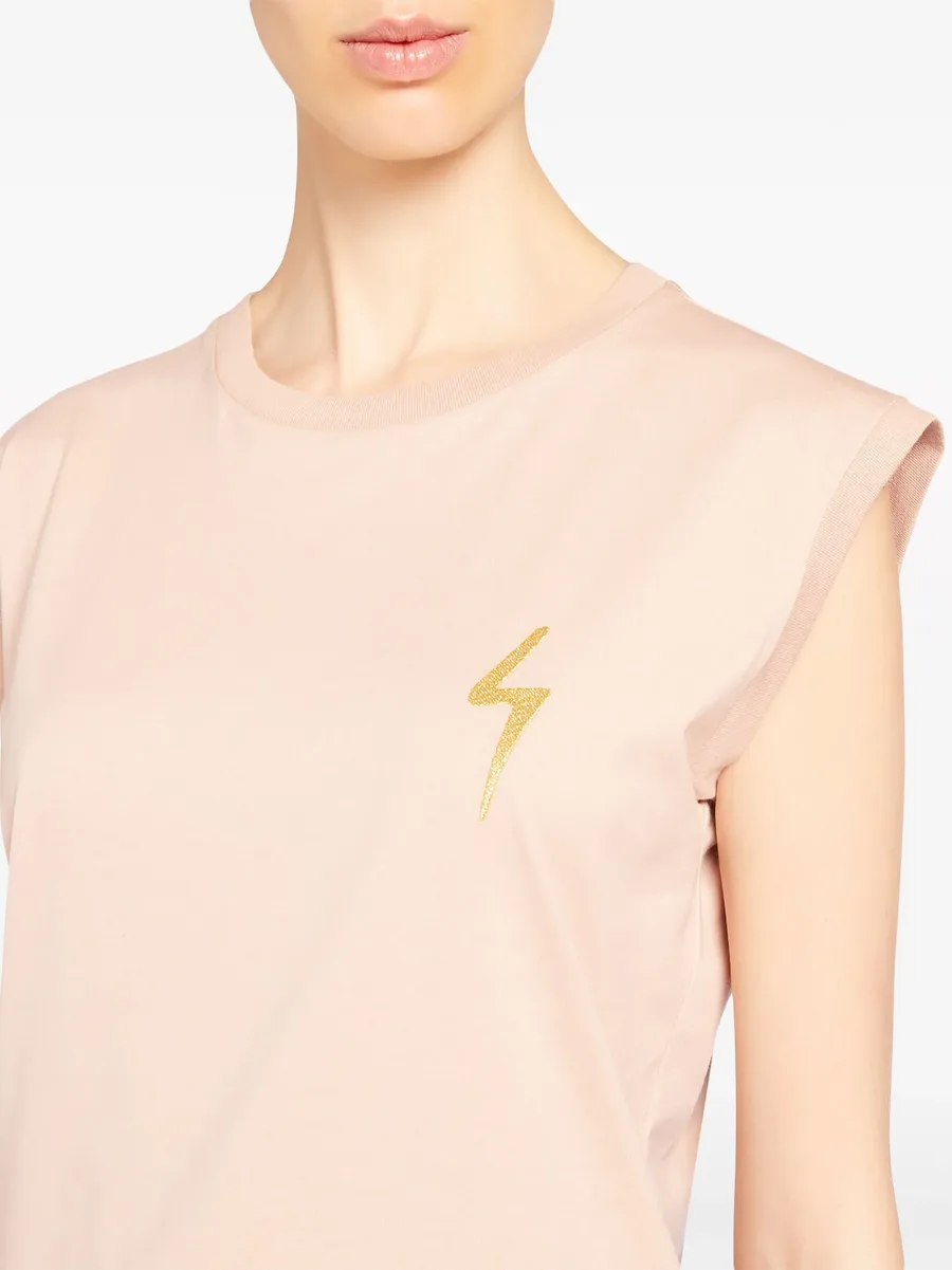 Ursella logo-embroidered sleeveless cotton tank top 8