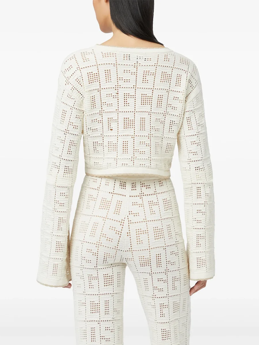 monogram macramé top 8