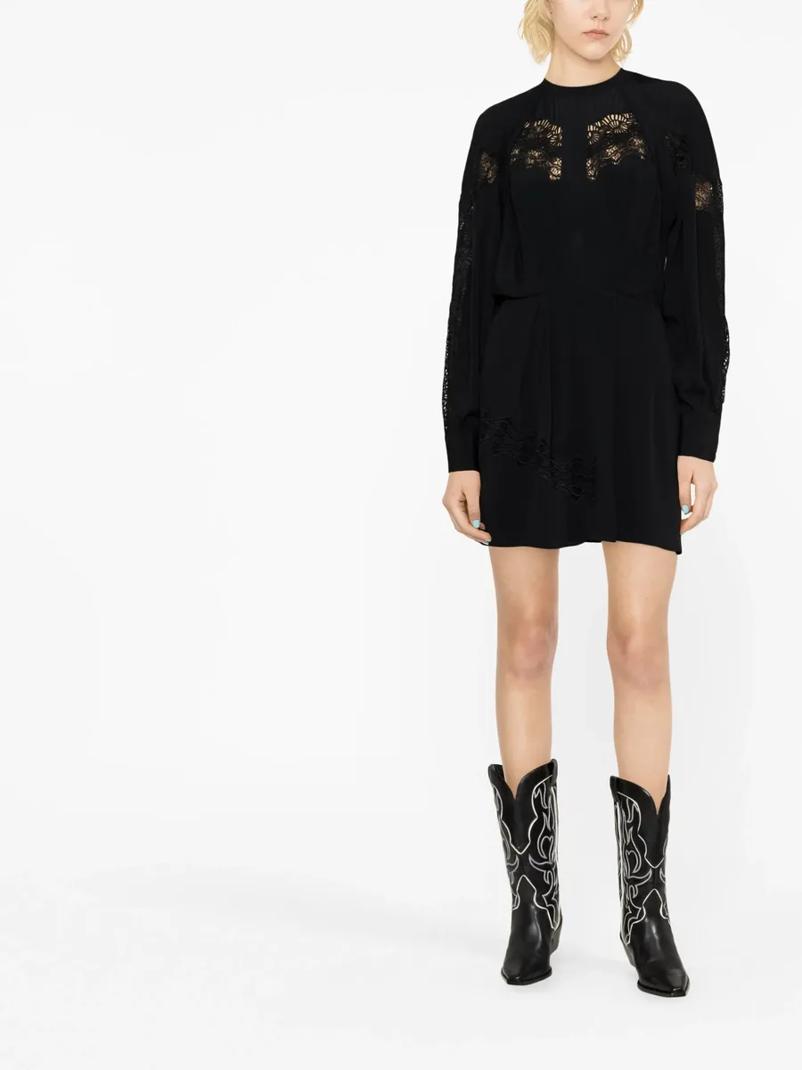 Belinda lace-trim dress 8